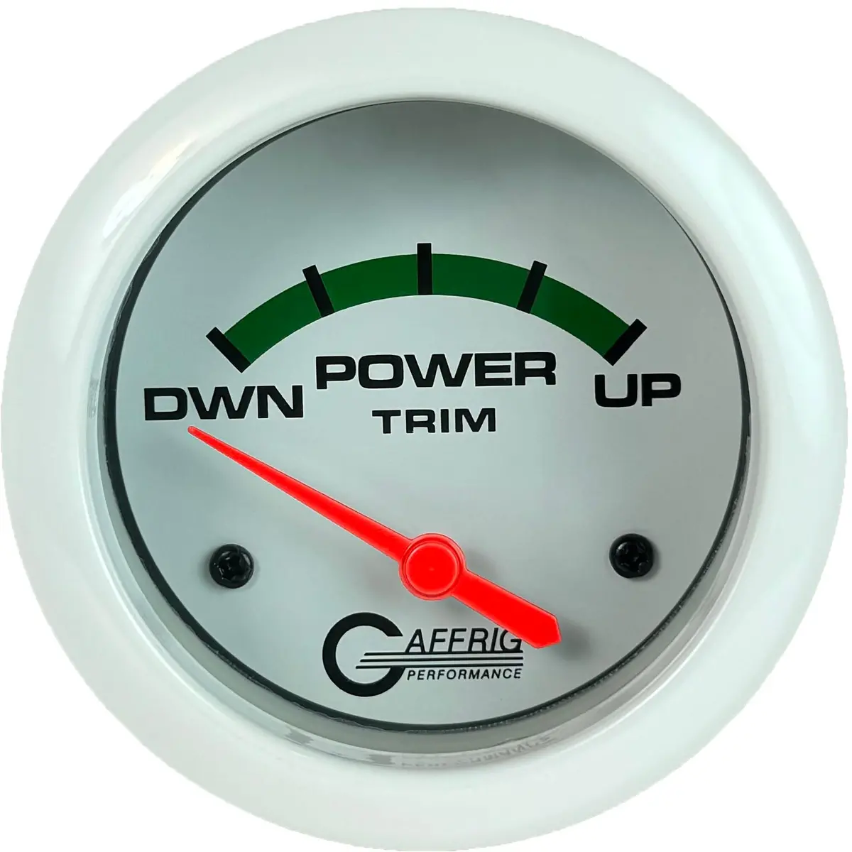 Gaffrig Part #13004 2 5/8 Inch Electric Trim Meter Marine Boat Gauge Mercury White 1