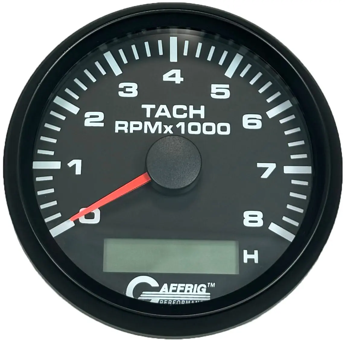 Gaffrig Part #184260 3 3/8 Inch Electric Tach/Hour Meter Marine Boat Gauge 0-8000 Rpm Black 9