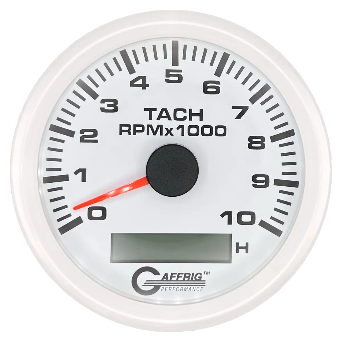 Gaffrig Part #184756 3 3/8 Inch Electric Tach/Hour Meter Marine Boat Gauge 0-10000 Rpm White 13