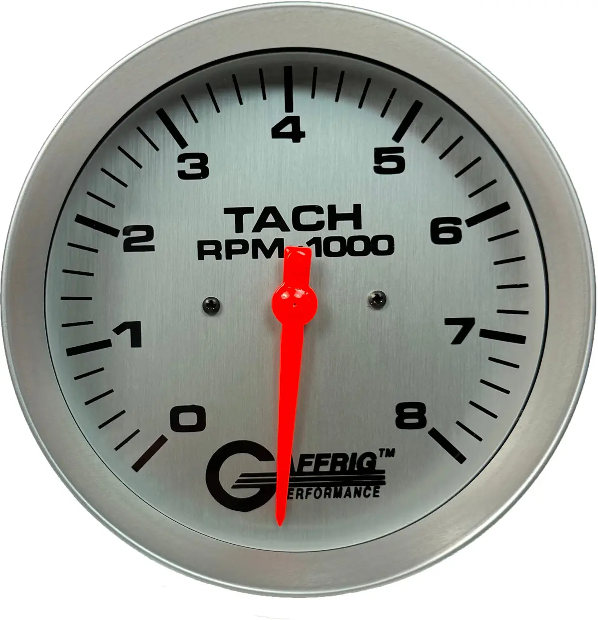 Gaffrig Part #1910018 4 5/8 Inch Electric Tachometer Marine Boat Gauge 0-8000 Rpm Platinum 1