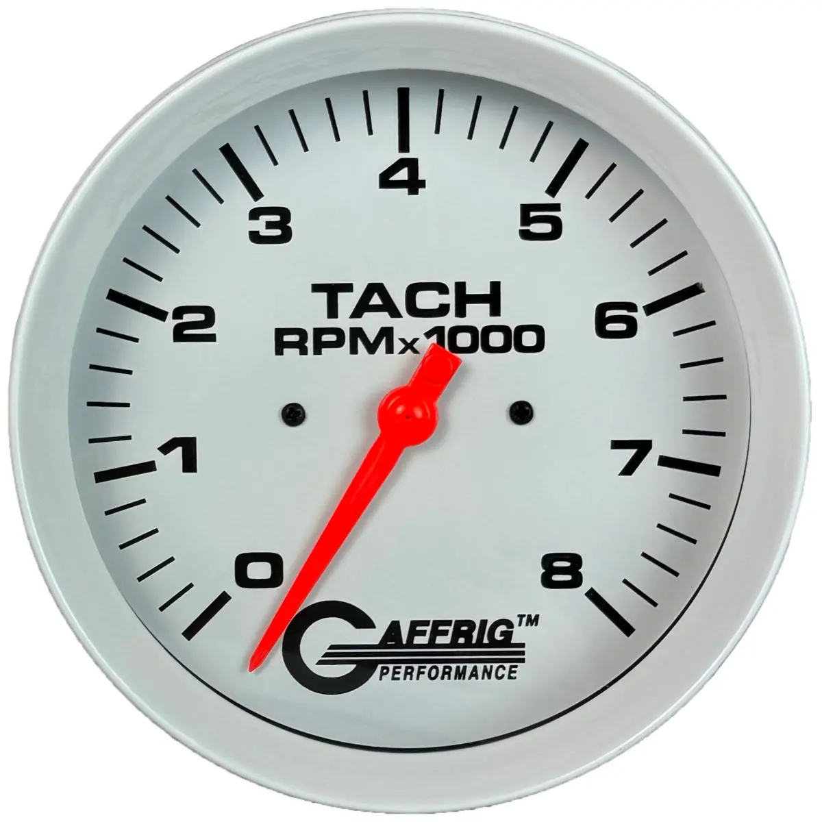 Gaffrig Part #1910019 4 5/8 Inch Electric Tachometer Marine Boat Gauge 0-8000 Rpm White 1