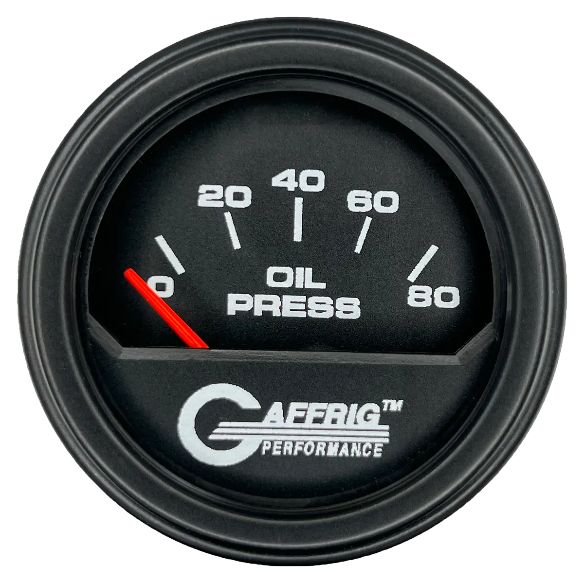 Gaffrig Part #195016 2 Inch Electric Oil Pressure Marine Boat Gauge 0-80 Psi Black 9
