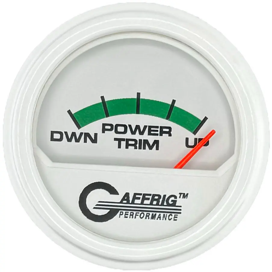 Gaffrig Part #195526 2 Inch Electric Trim Meter Mercury Marine Boat Gauge White 13