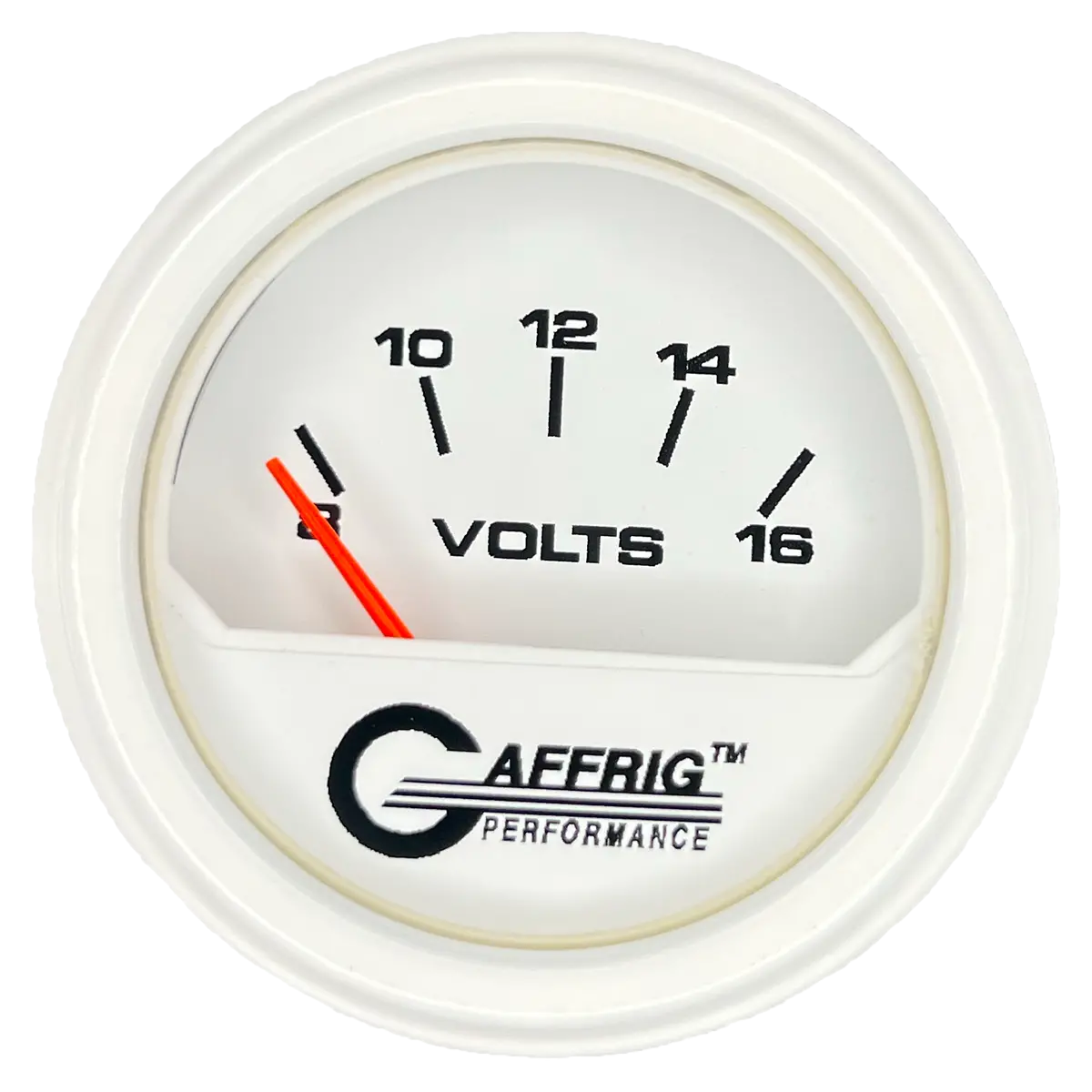 Gaffrig Part #195532 2 Inch Electric Voltmeter 8-16 Volt Marine Boat Gauge White 13