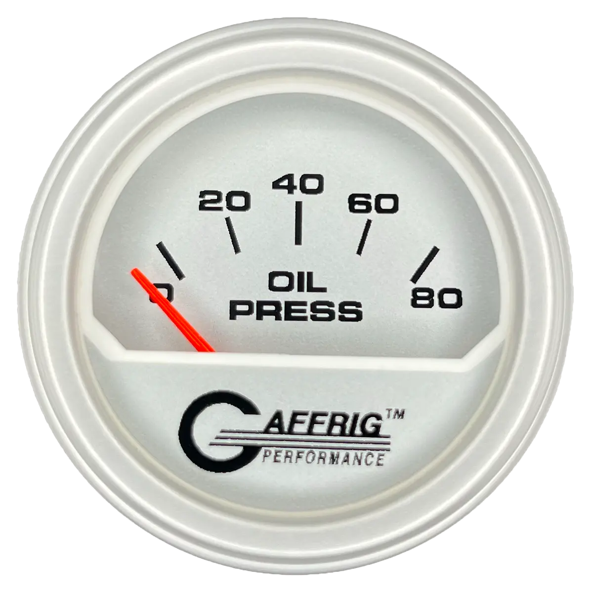 Gaffrig Part #195816 2 Inch Electric Oil Pressure Marine Boat Gauge 0-80 Psi Platinum 18
