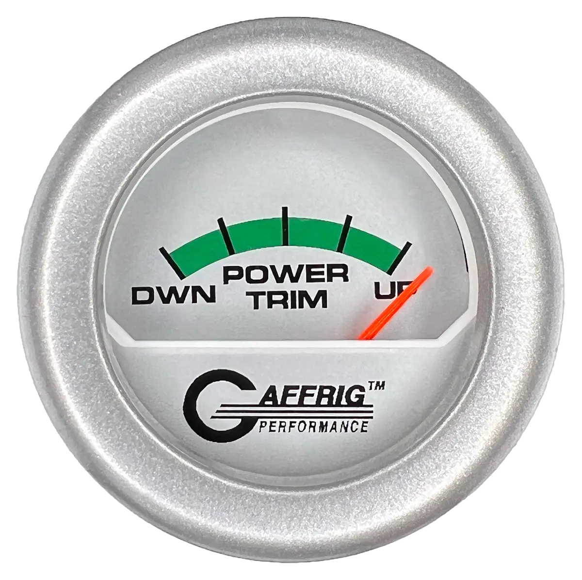 Gaffrig Part #195826 2 Inch Electric Trim Meter Mercury Marine Boat Gauge Platinum 19
