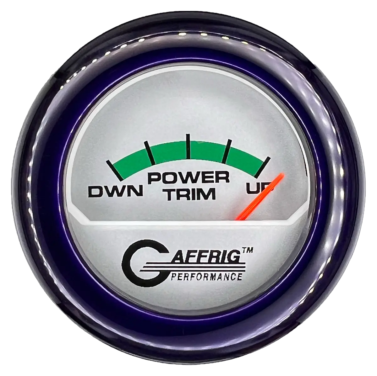 Gaffrig Part #195826 2 Inch Electric Trim Meter Mercury Marine Boat Gauge Platinum 9