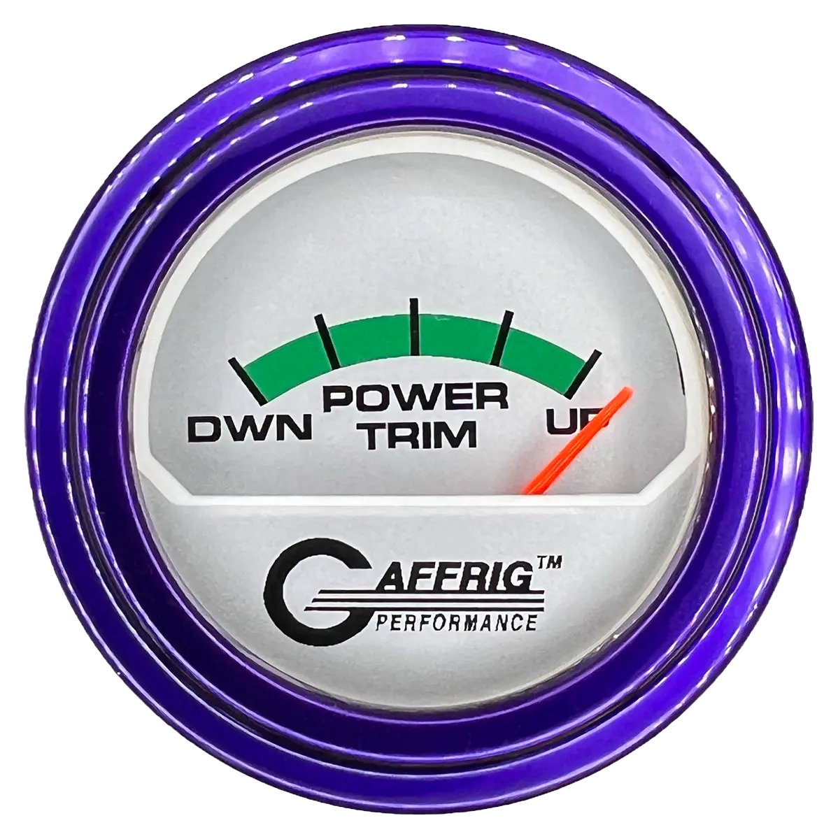 Gaffrig Part #195826 2 Inch Electric Trim Meter Mercury Marine Boat Gauge Platinum 8