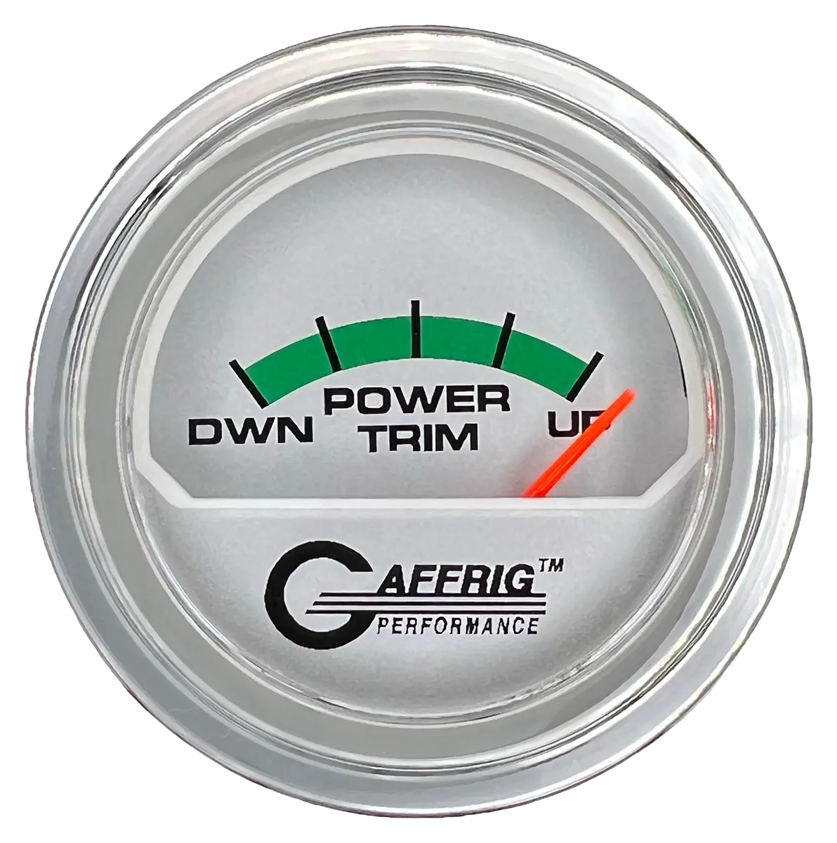 Gaffrig Part #195826 2 Inch Electric Trim Meter Mercury Marine Boat Gauge Platinum 16