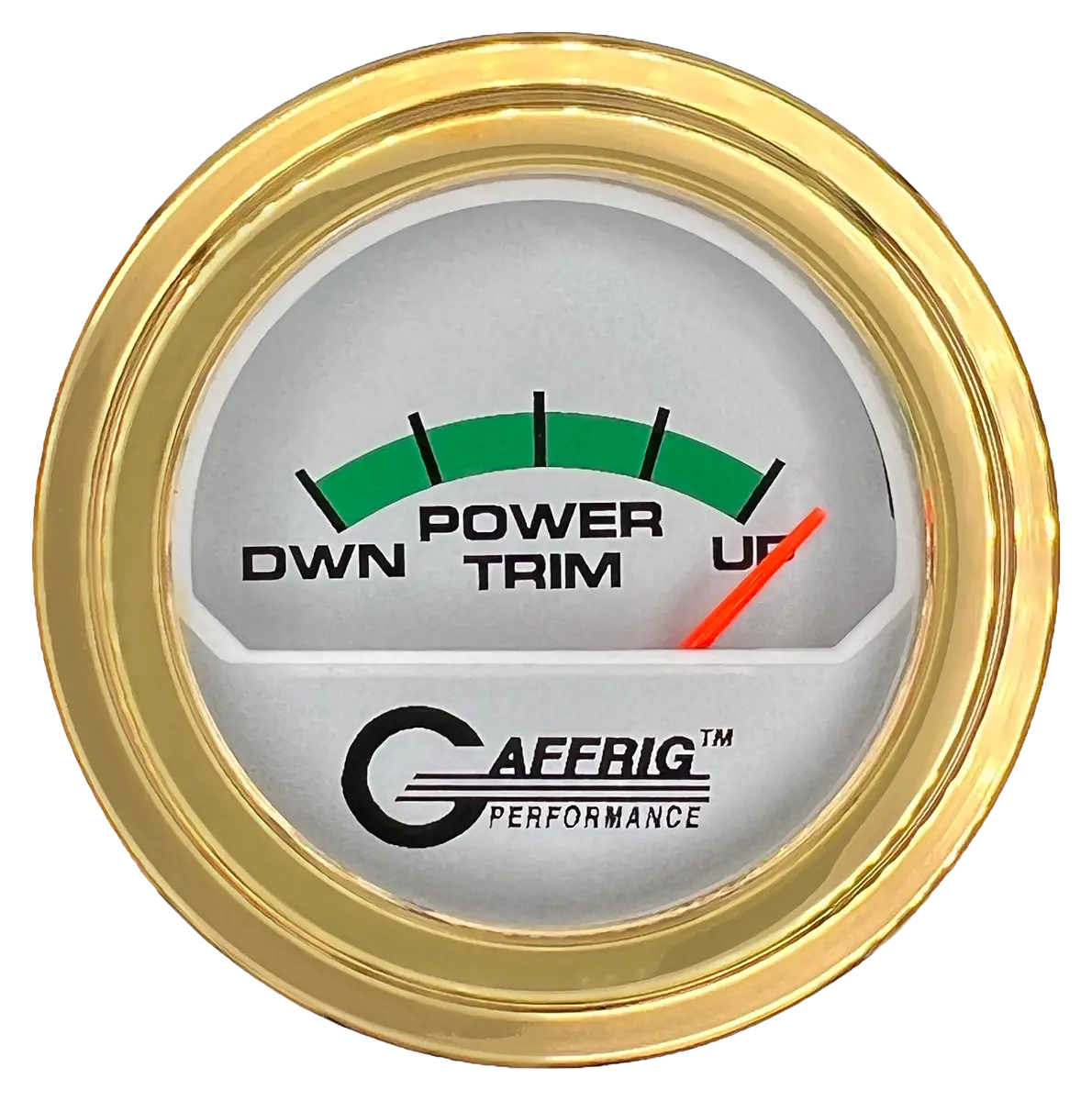 Gaffrig Part #195826 2 Inch Electric Trim Meter Mercury Marine Boat Gauge Platinum 18