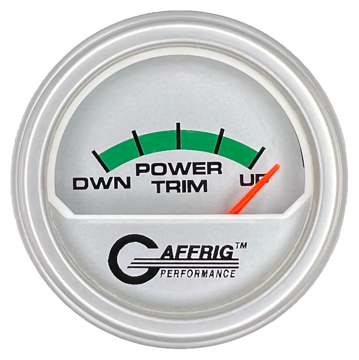 Gaffrig Part #195826 2 Inch Electric Trim Meter Mercury Marine Boat Gauge Platinum 18