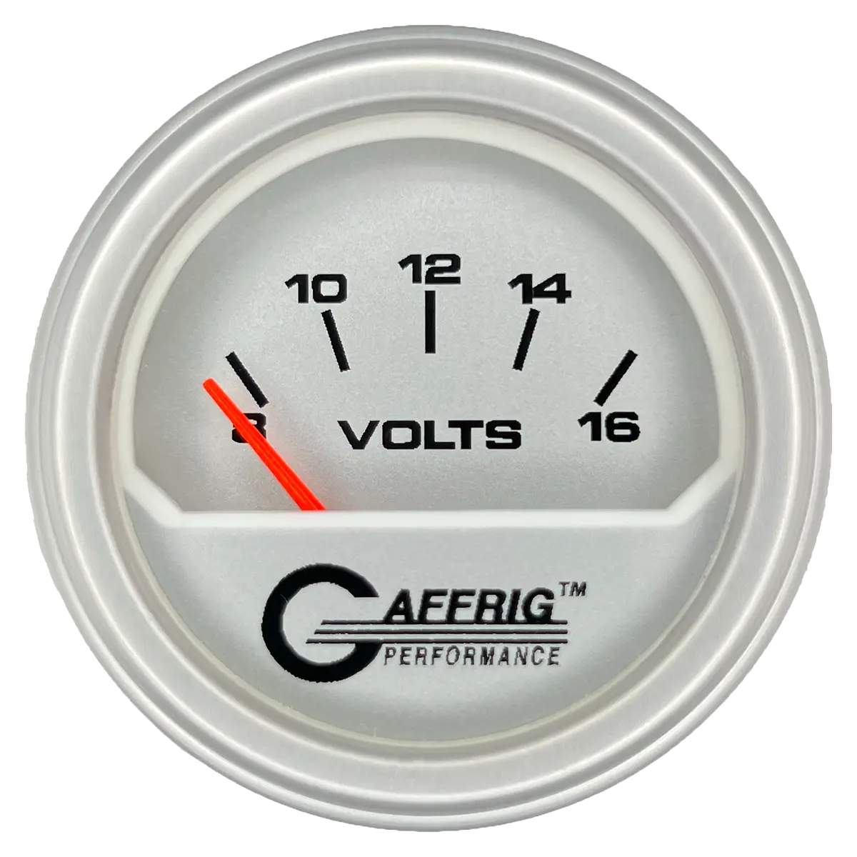 Gaffrig Part #195832 2 Inch Electric Voltmeter Marine Boat Gauge 8-16 Volt Platinum 18