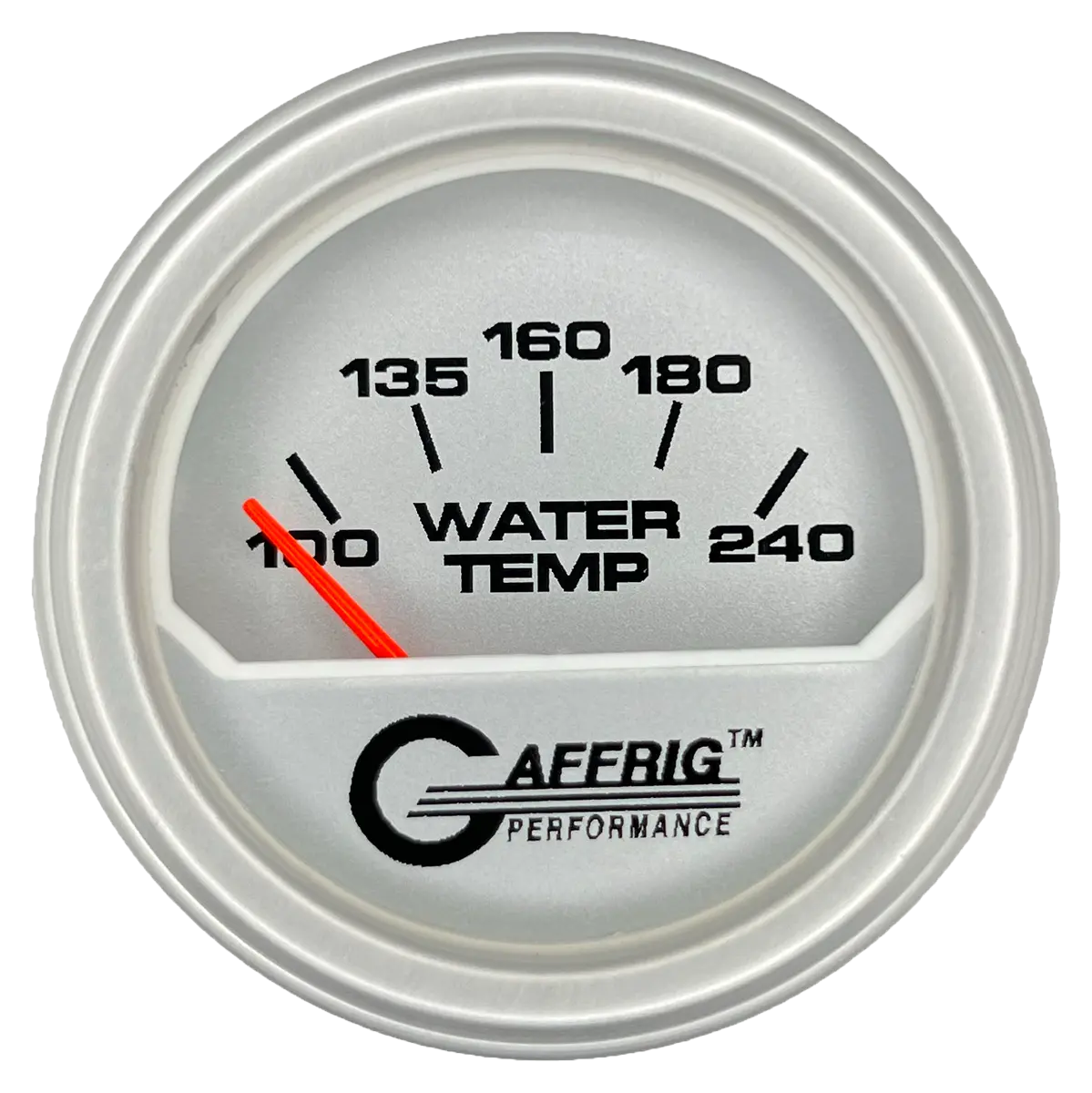 Gaffrig Part #195840 2 Inch Electric Water Temperature Marine Boat Gauge 100-240 F Platinum 18