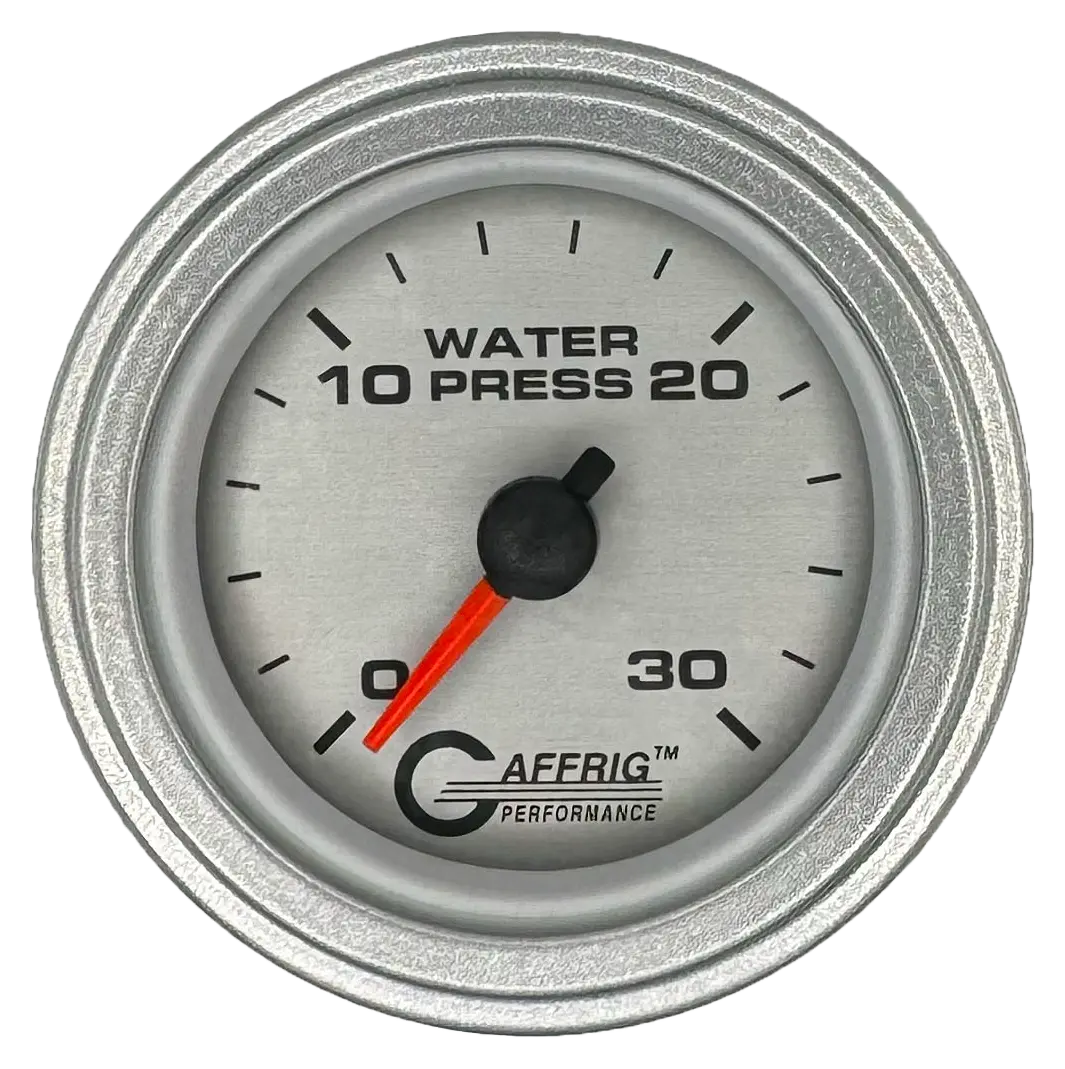 Gaffrig Part #6822 2 Inch Mechanical Water Pressure Marine Boat Gauge 0-30 Psi Platinum 18