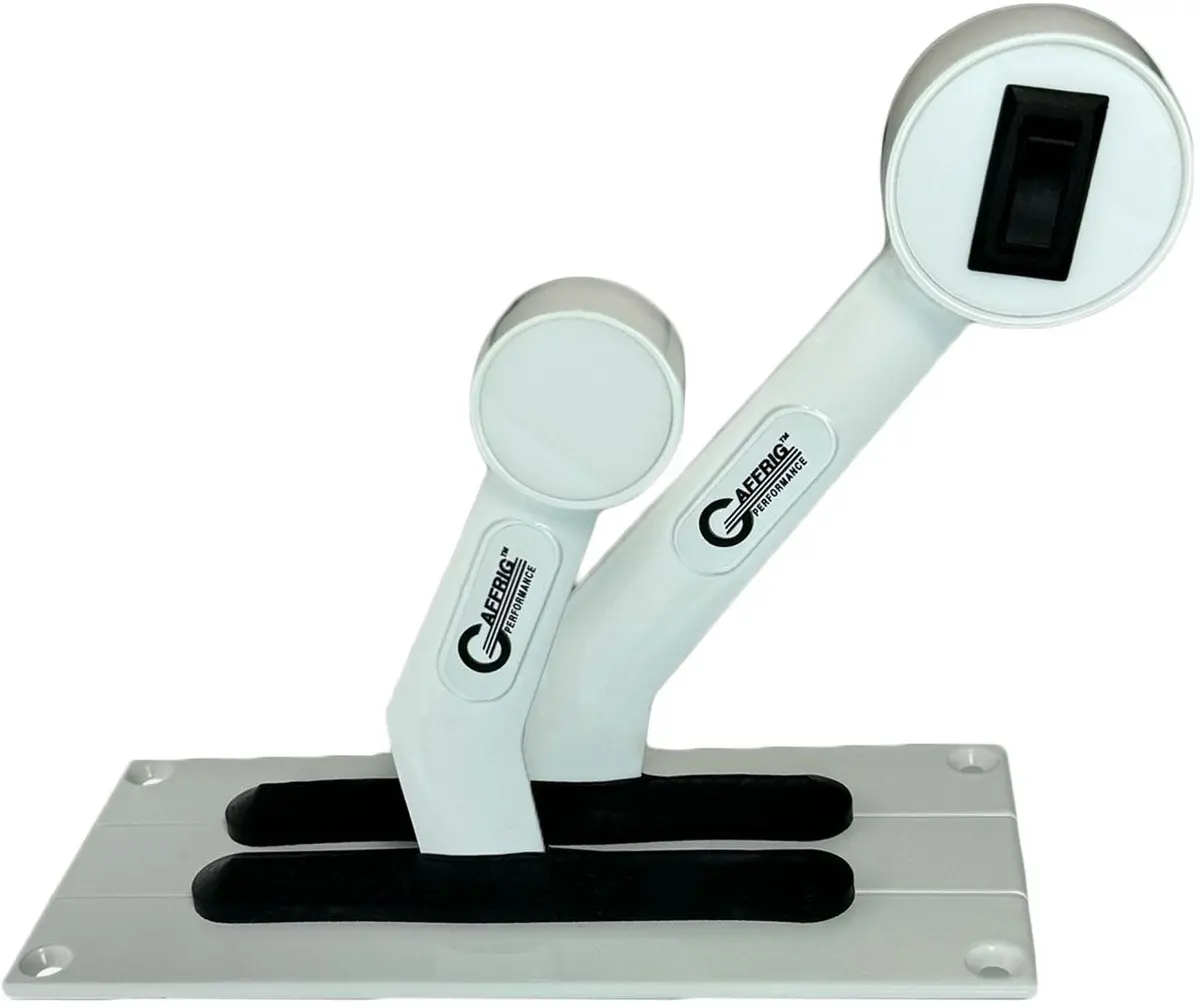 Gaffrig Model 3208 Dual-Handle Marine Control with Integrated Shift, Throttle, and Toggle Switch