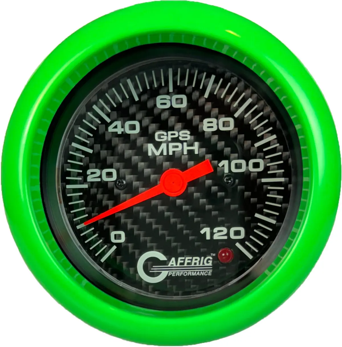 Gaffrig Part #4055 3 3/8 Inch Gps Analog 120 Mph Speedometer Marine Boat Gauge Head Only Carbon Fiber 24