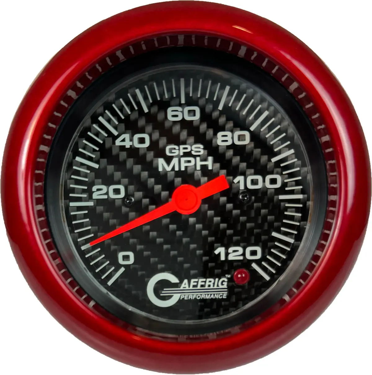 Gaffrig Part #4055 3 3/8 Inch Gps Analog 120 Mph Speedometer Marine Boat Gauge Head Only Carbon Fiber 5
