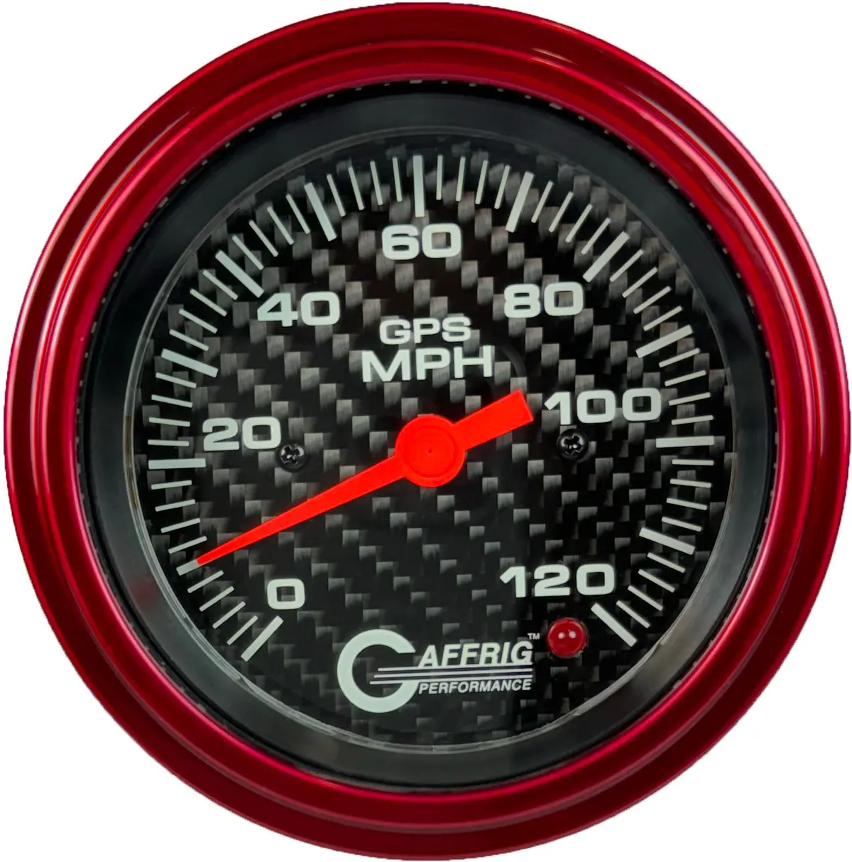 Gaffrig Part #4055 3 3/8 Inch Gps Analog 120 Mph Speedometer Marine Boat Gauge Head Only Carbon Fiber 4
