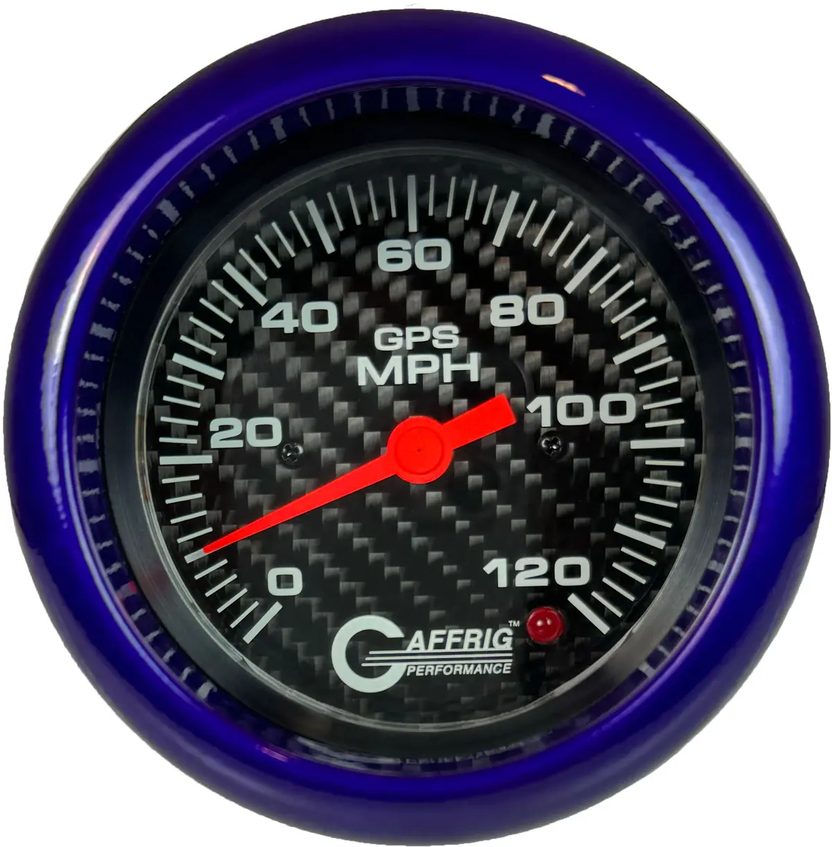 Gaffrig Part #4055 3 3/8 Inch Gps Analog 120 Mph Speedometer Marine Boat Gauge Head Only Carbon Fiber 9