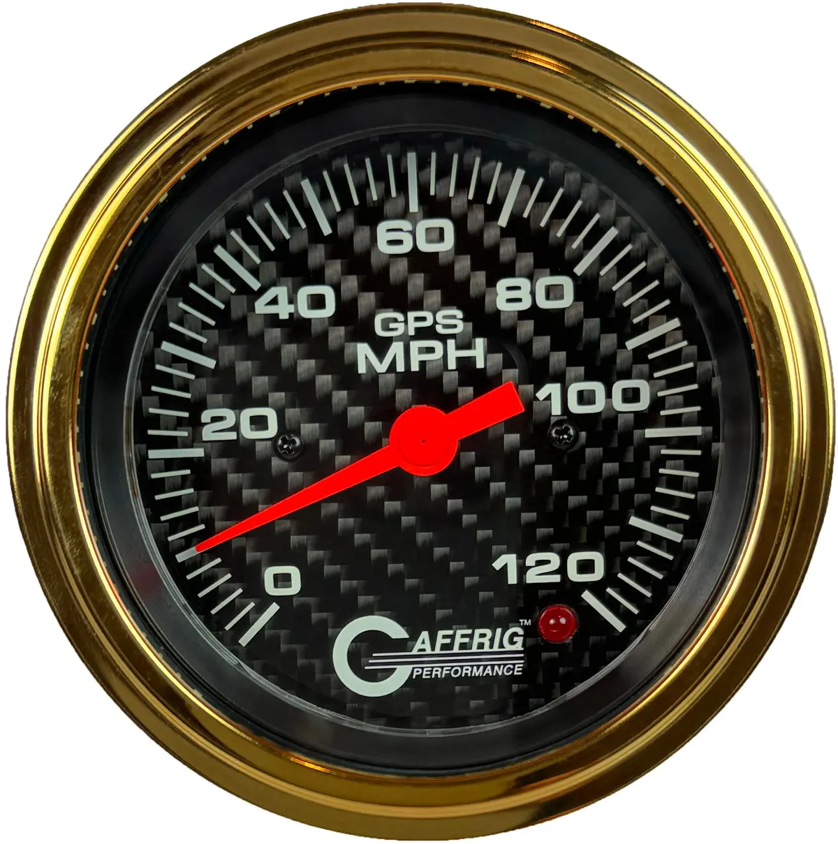 Gaffrig Part #4055 3 3/8 Inch Gps Analog 120 Mph Speedometer Marine Boat Gauge Head Only Carbon Fiber 17