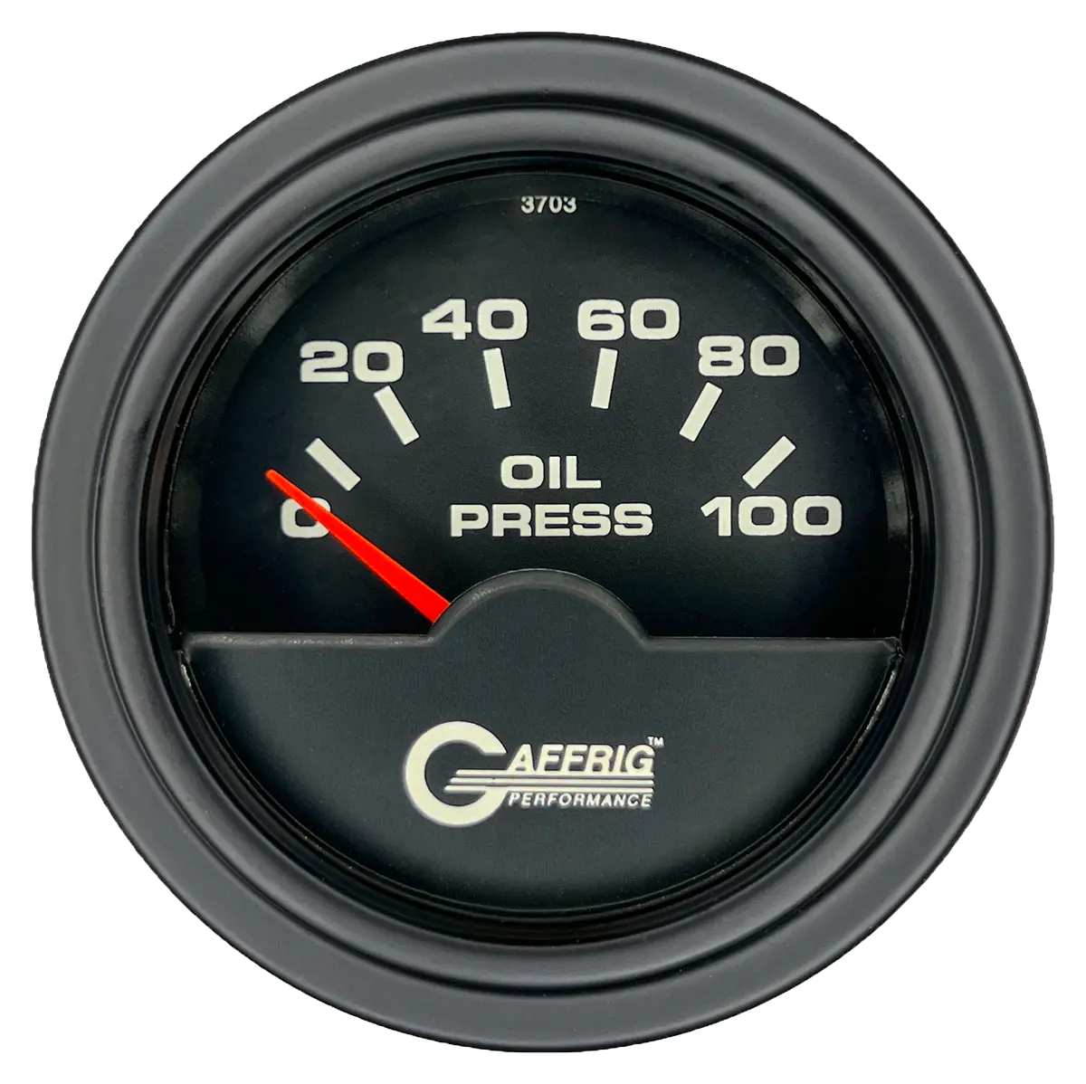 Gaffrig Part #5012 2 Inch Electric Oil Pressure Marine Boat Gauge 0-100 Psi Black 9