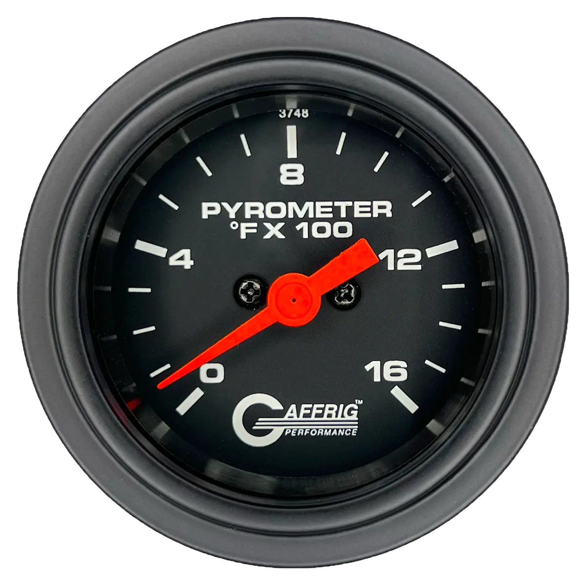 Gaffrig Part #5024 2 Inch Electric Pyrometer Marine Boat Gauge 0-1600 F Black 9