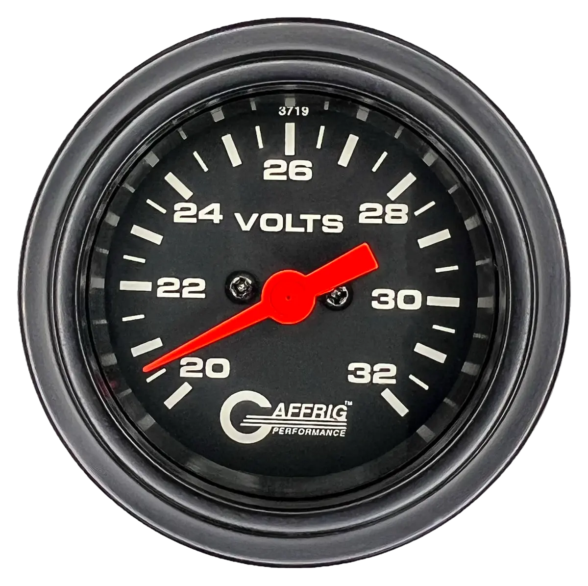 Gaffrig Part #5038 2 Inch Electric Voltmeter Marine Boat Gauge 16-32 Volt  Black 9