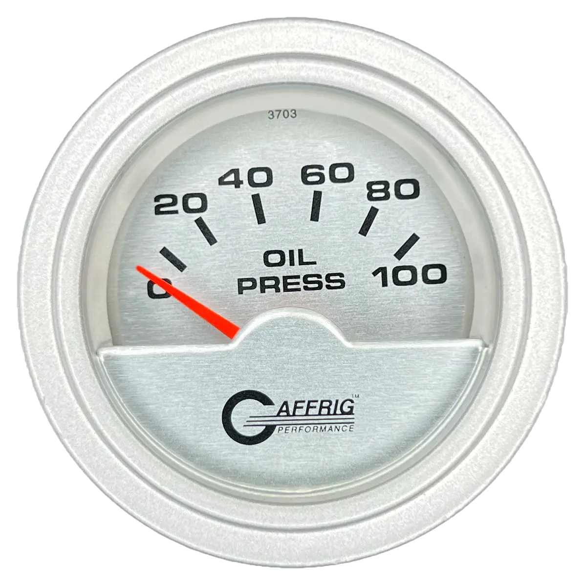 Gaffrig Part #5812 2 Inch Electric Oil Pressure Marine Boat Gauge 0-100 Psi Platinum 18