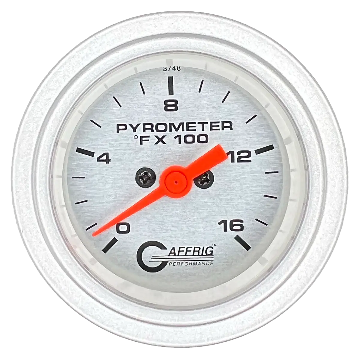 Gaffrig Part #5824 2 Inch Electric Pyrometer Marine Boat Gauge 0-1600 F Platinum 18