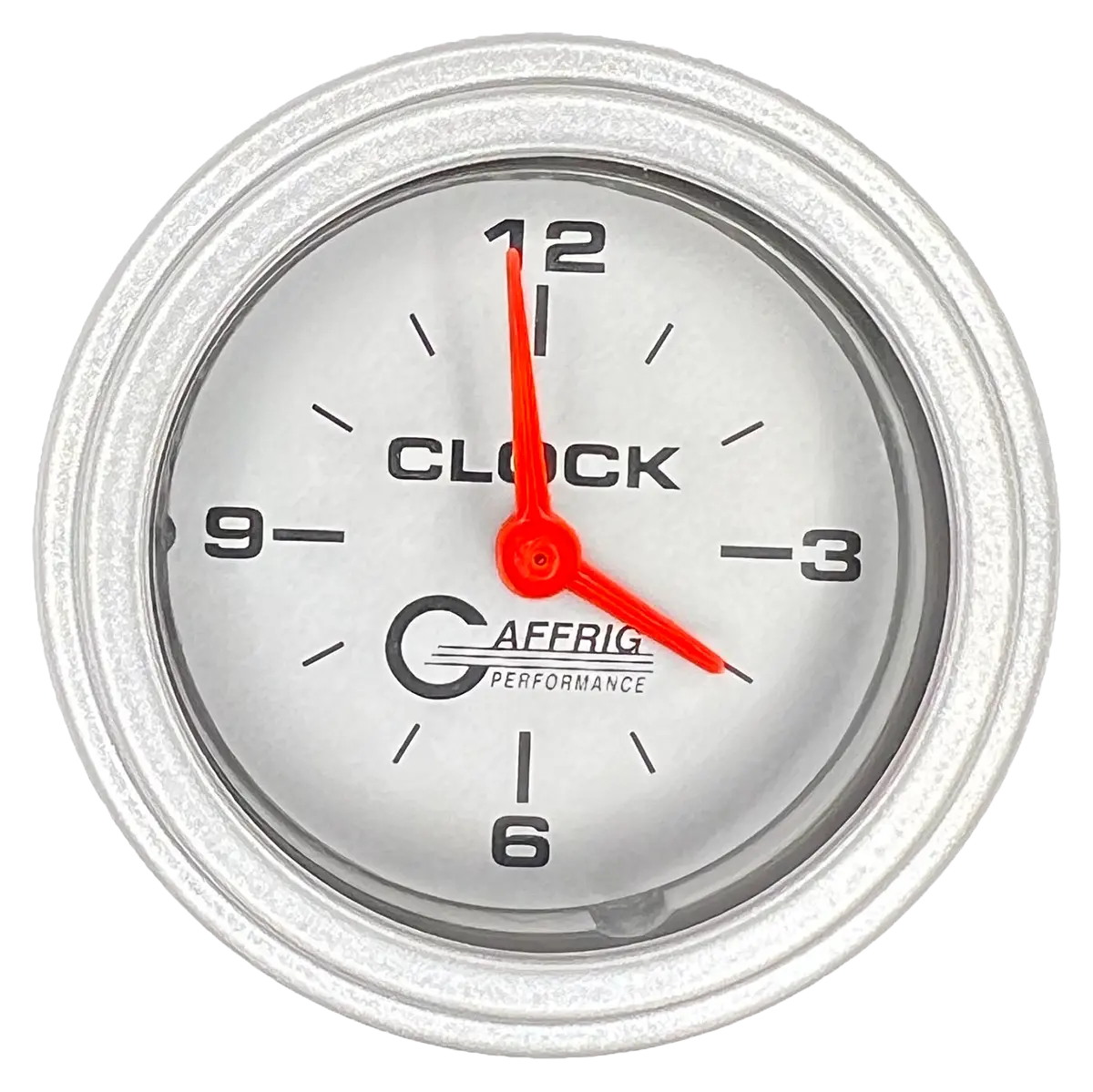 Gaffrig Part #5854 2 Inch Electric Clock Marine Boat Gauge Platinum 18