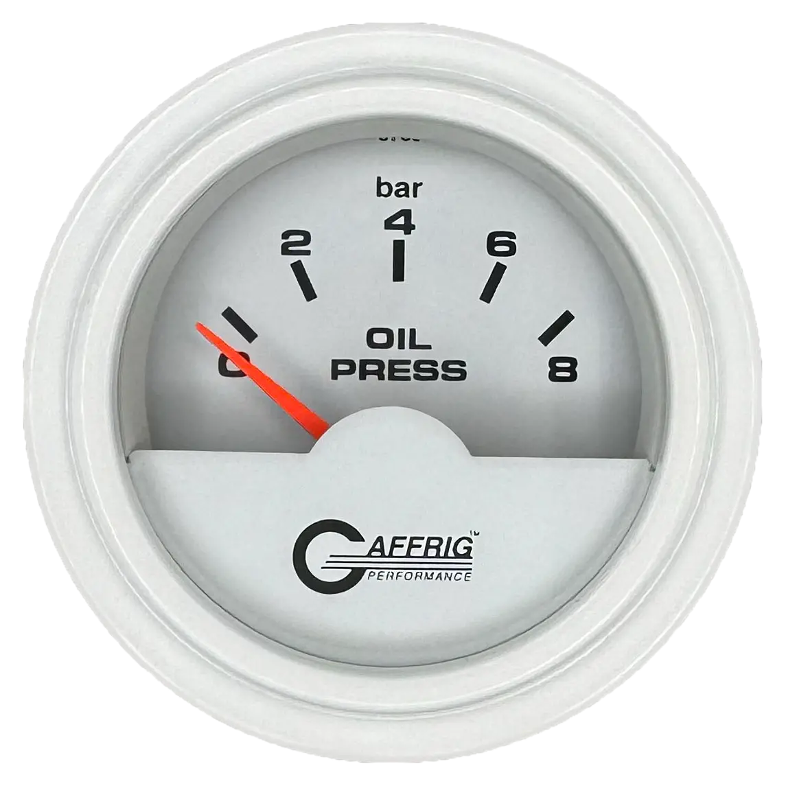 Gaffrig Part #5875 2 Inch International Electric Oil Pressure Marine Boat Gauge 0-8 Bars White 13