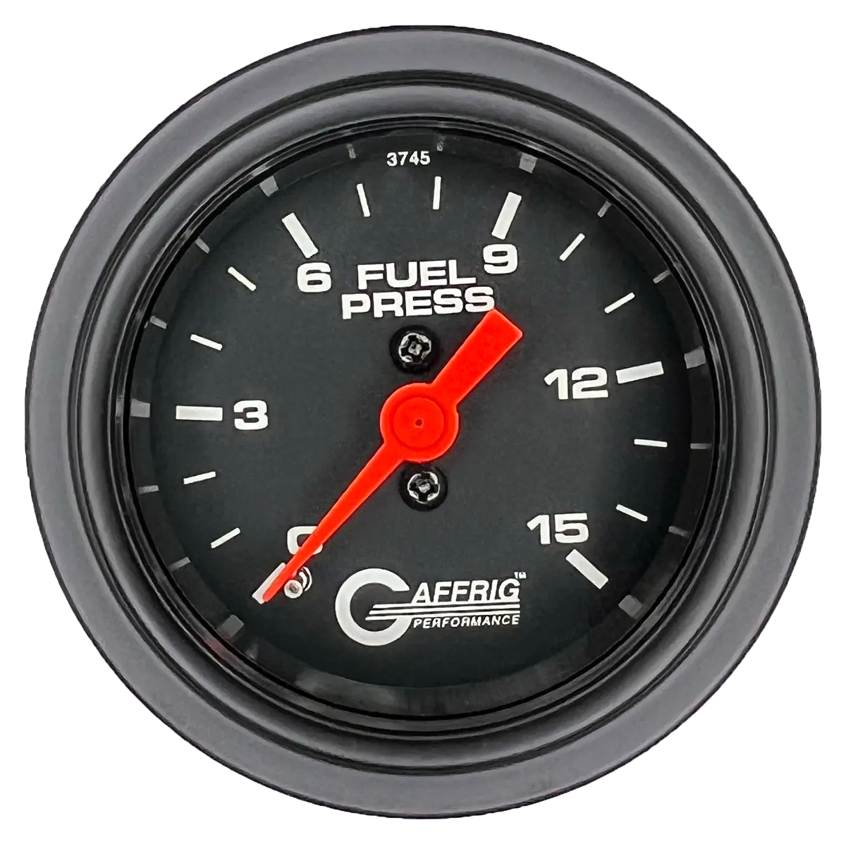 Gaffrig Part #6008 2 Inch Mechanical Fuel Pressure Marine Boat Gauge 0-15 Psi Black 9