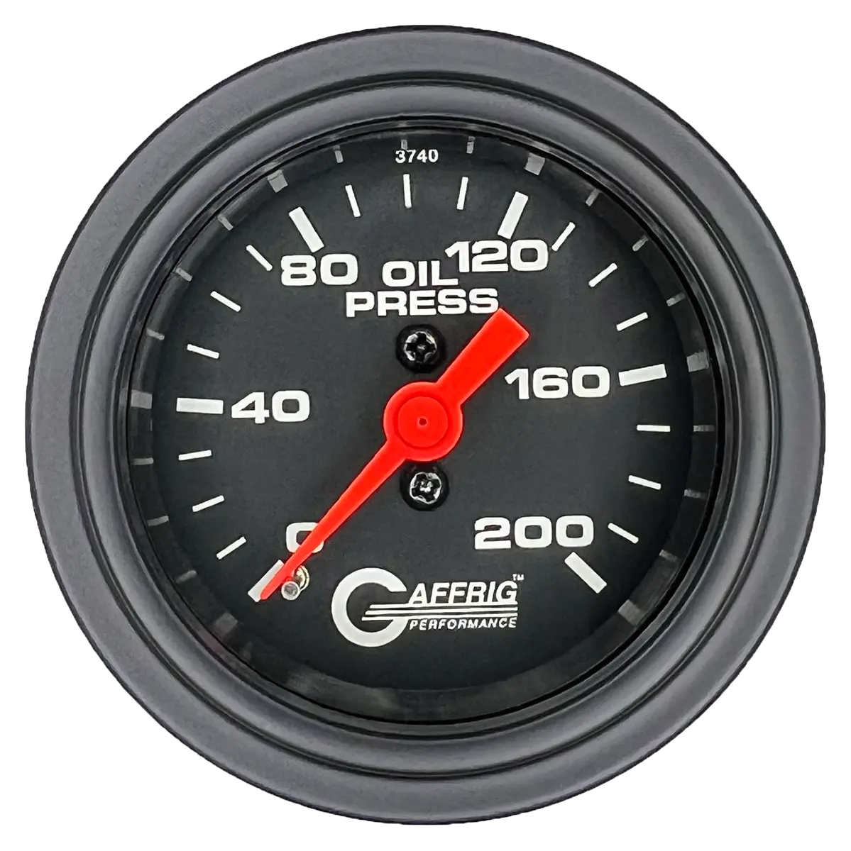 Gaffrig Part #6014 2 Inch Mechanical Oil Pressure Marine Boat Gauge 0-200 Psi Black 9