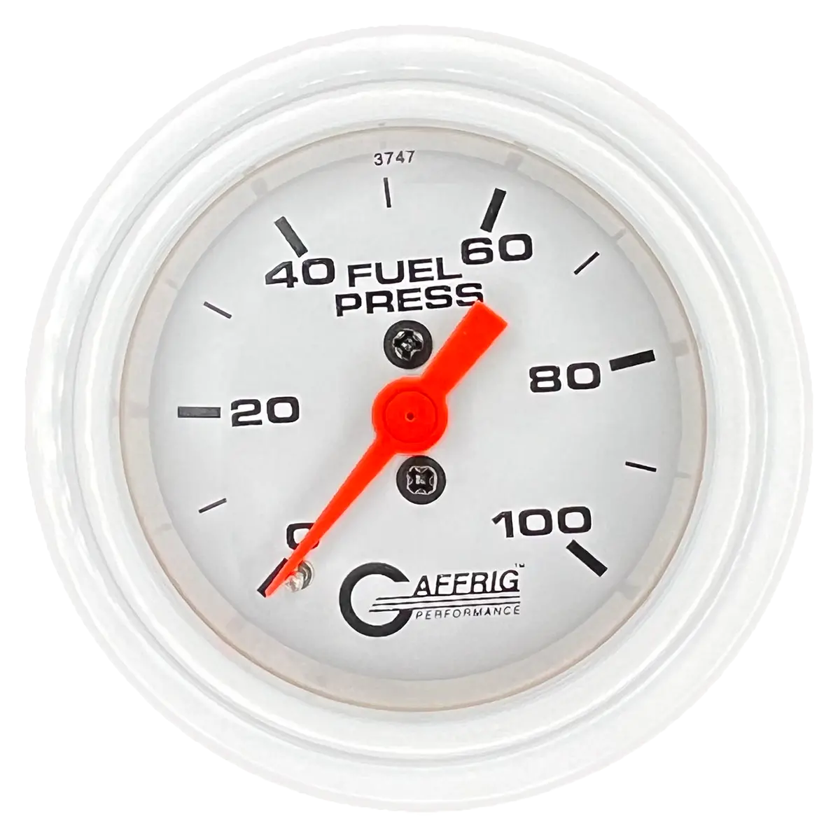 Gaffrig Part #6504 2 Inch Mechanical Fuel Pressure Marine Boat Gauge 0-100 Psi White 13