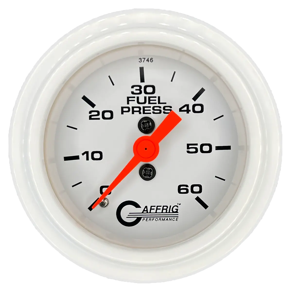 Gaffrig Part #6510 2 Inch Mechanical Fuel Pressure Marine Boat Gauge 0-60 Psi White 13