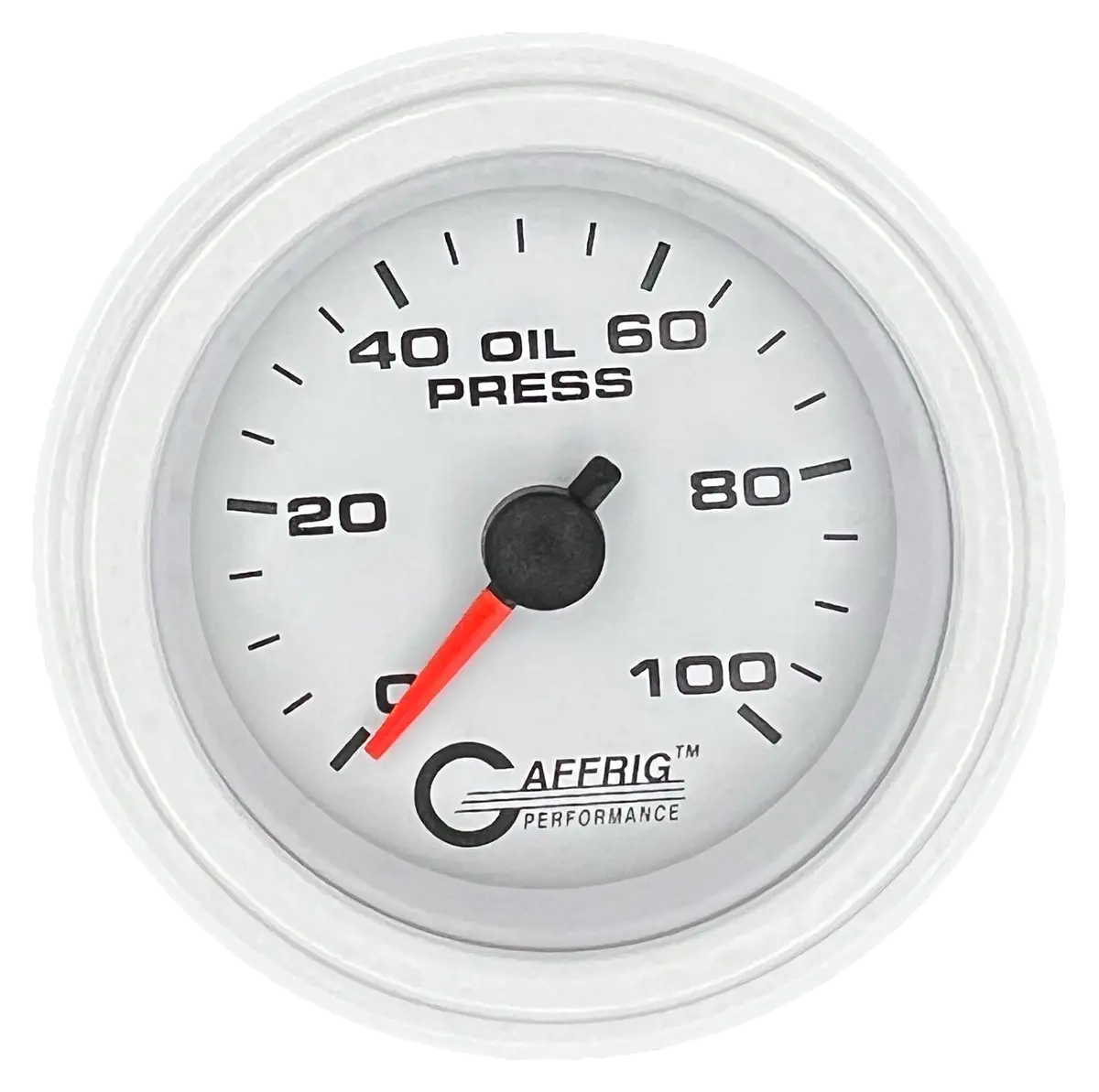 Gaffrig Part #6512 2 Inch Mechanical Oil Pressure Marine Boat Gauge 0-100 Psi White 13