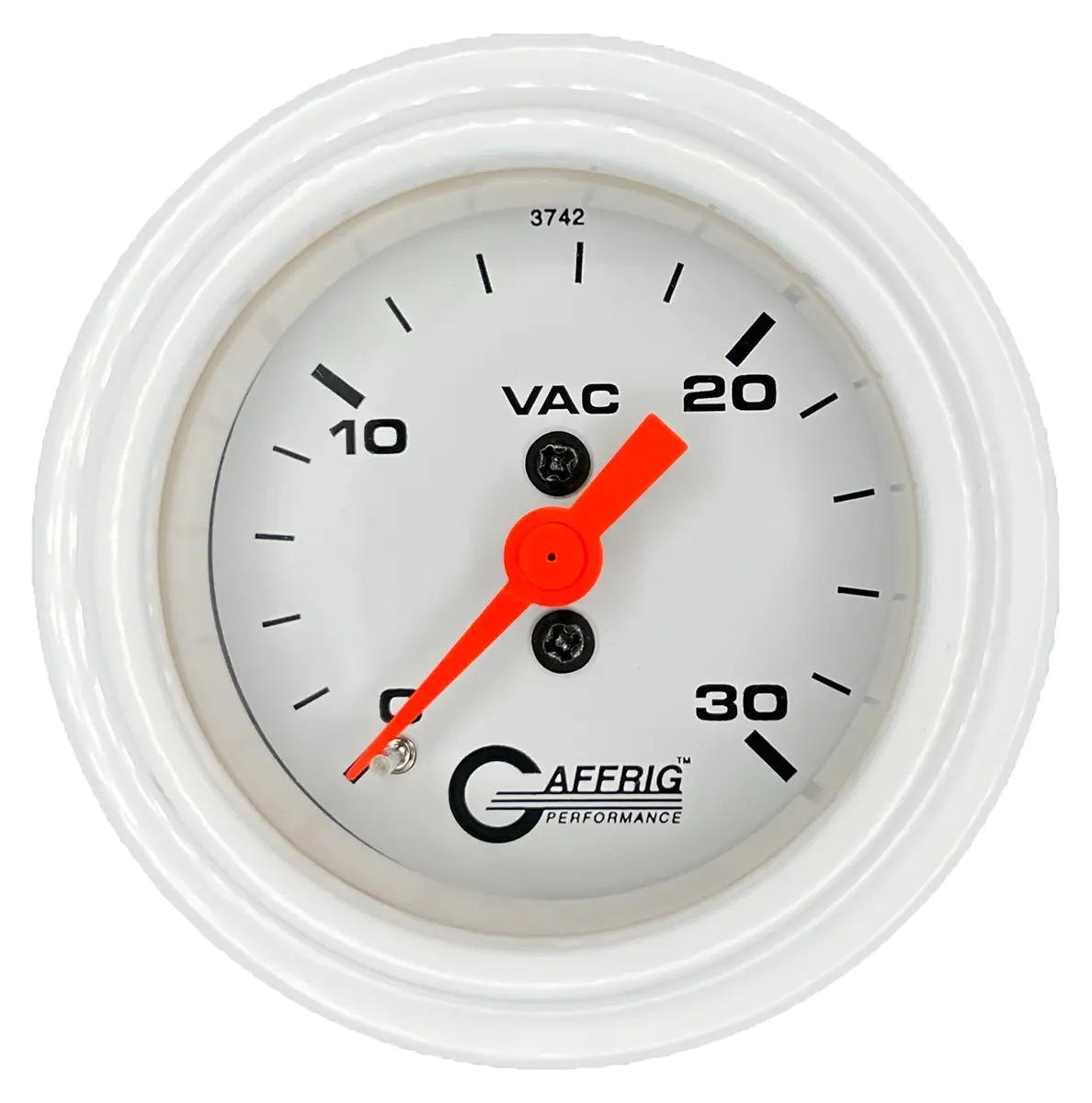 Gaffrig Part #6516 2 Inch Mechanical Vacuum Marine Boat Gauge 0-30 White 13