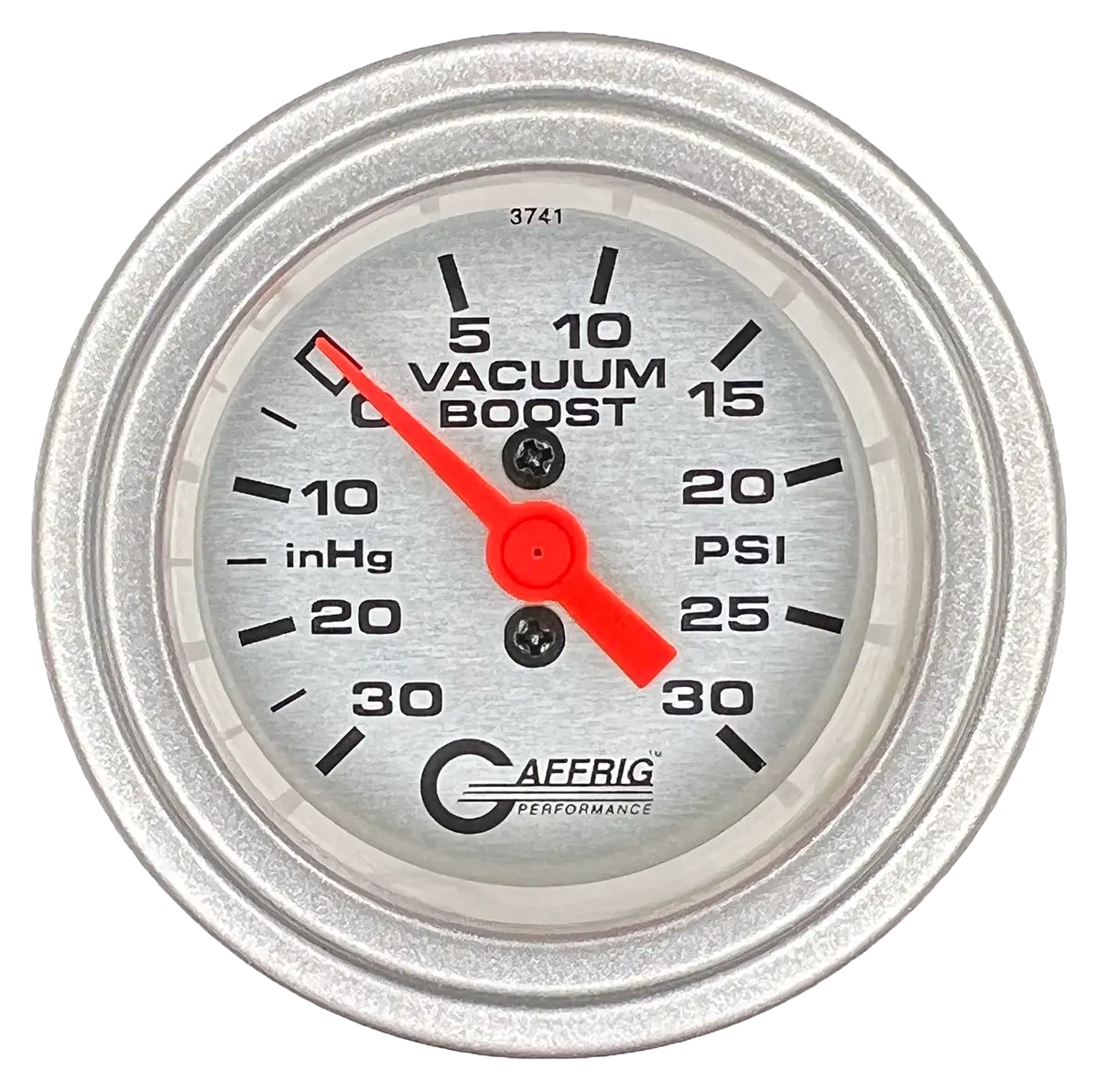 Gaffrig Part #6818 2 Inch Mechanical Vacuum 0-30Hg/Boost Marine Boat Gauge 0-30 Psi- Platinum 18