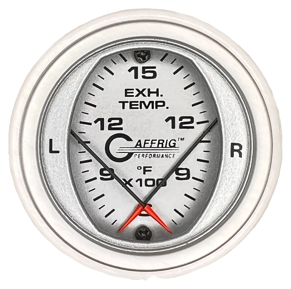 Gaffrig Part #6824 2 Inch Mechanical Dual Pyrometer Marine Boat Gauge 600 - 1600 F Platinum 18