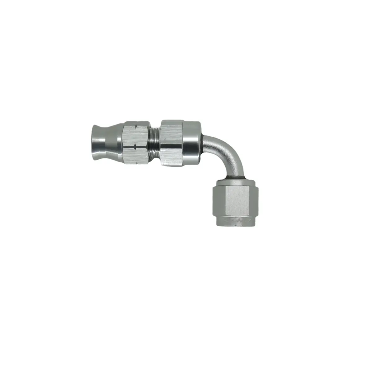 Aluminum AN Female 90-Degree Tube Adapter