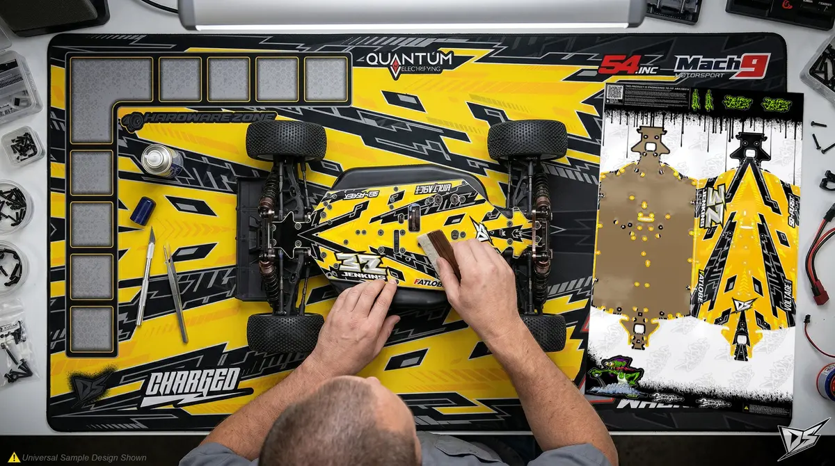 'Pyro' Themed Chassis Skin Fits Arrma® 6S Series | Kraton | Outcast | Notorious | Talion | Typhon | Tlr Tuned |Senton 2