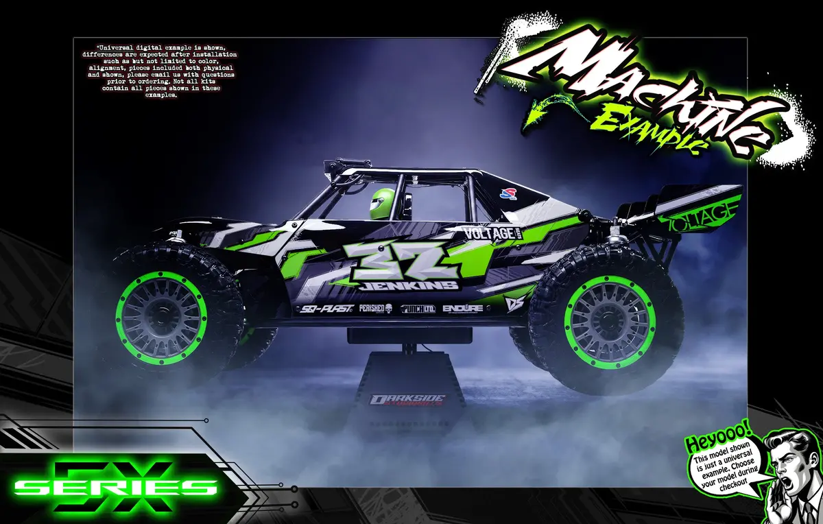 'Series 5X' Themed Graphics Skin Kit Fits Losi® | Desert Buggy Xl | Desert Buggy Xl 2.0 | Desert Buggy Xl-E | Desert Buggy Xl-E 2.0 1