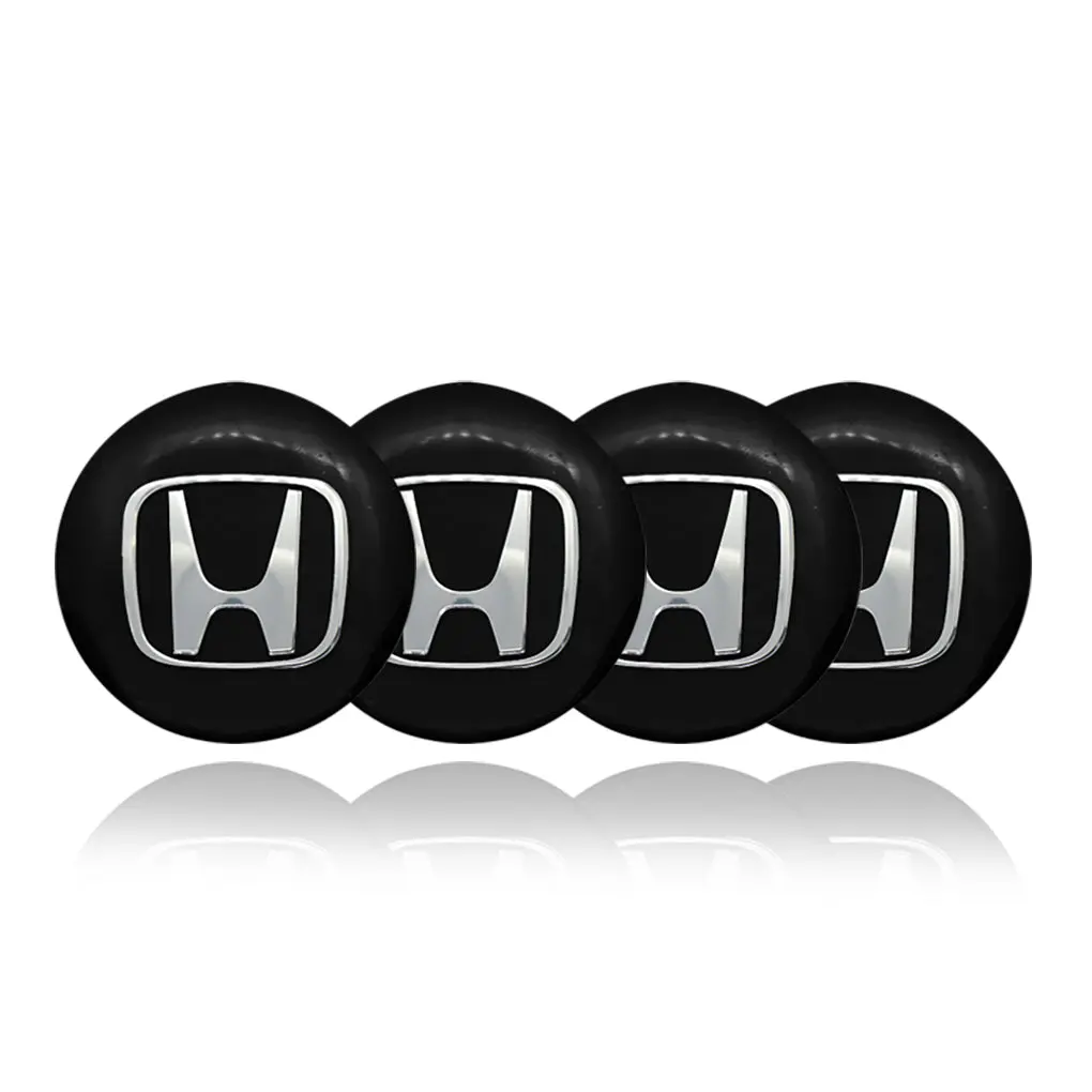 Honda Car Center Wheel Cap Badge Aluminum Metal Sticker 2