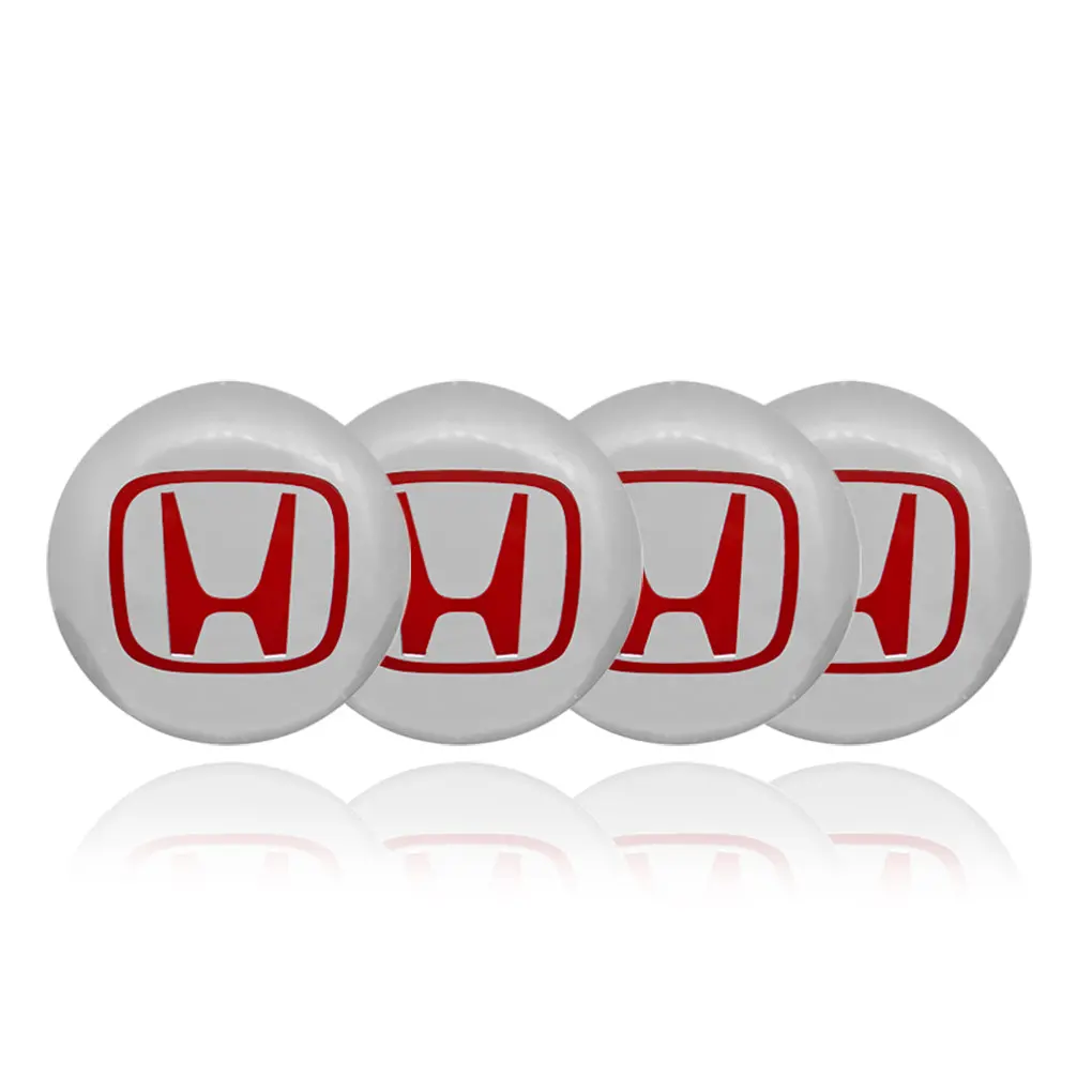 Honda Car Center Wheel Cap Badge Aluminum Metal Sticker 3
