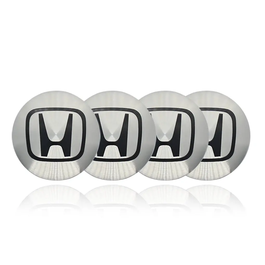 Honda Car Center Wheel Cap Badge Aluminum Metal Sticker 4