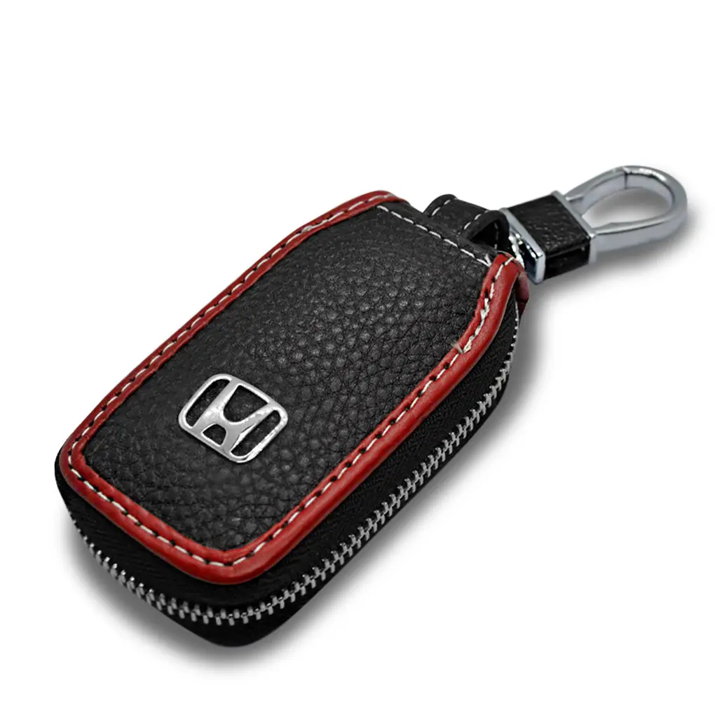 Honda Leather Metal Universal Car Key Remote Holder Car Key Case 3
