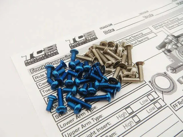 Hiro Seiko Ae Tc8 Titanium And Aluminum Blue Screw Set. 1