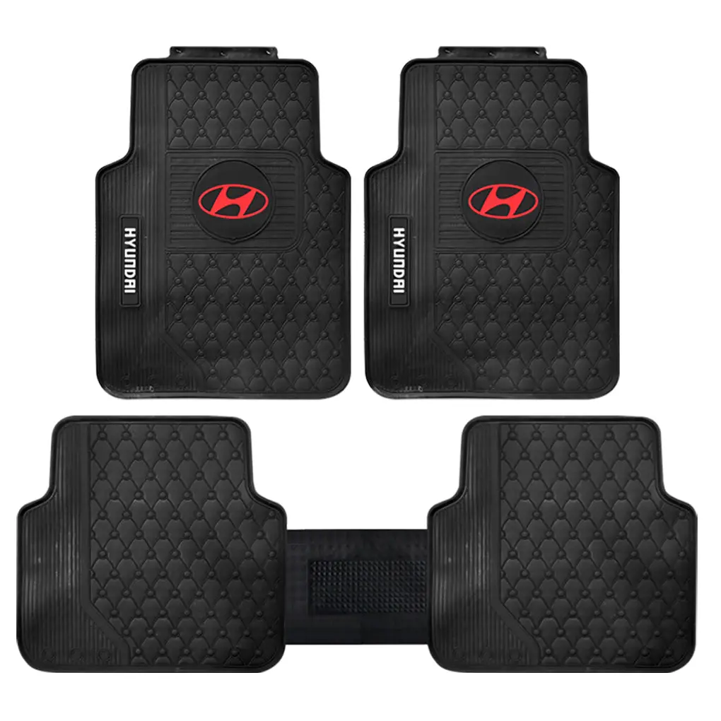 Hyundai Universal Car Floor Premium Rubber Matting Protector / Guard (High Quality) 1