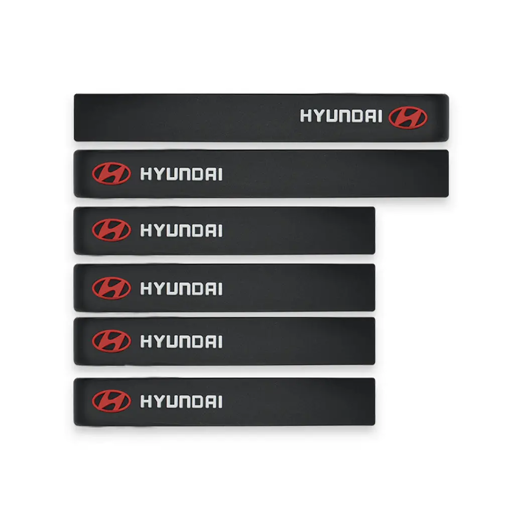 6Pcs Hyundai Car Sticker Door Guard And Side Mirror Protector 1