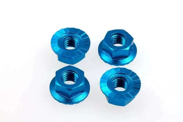 Hiro Seiko 4Mm Alloy Serrated Wheen Nut 1